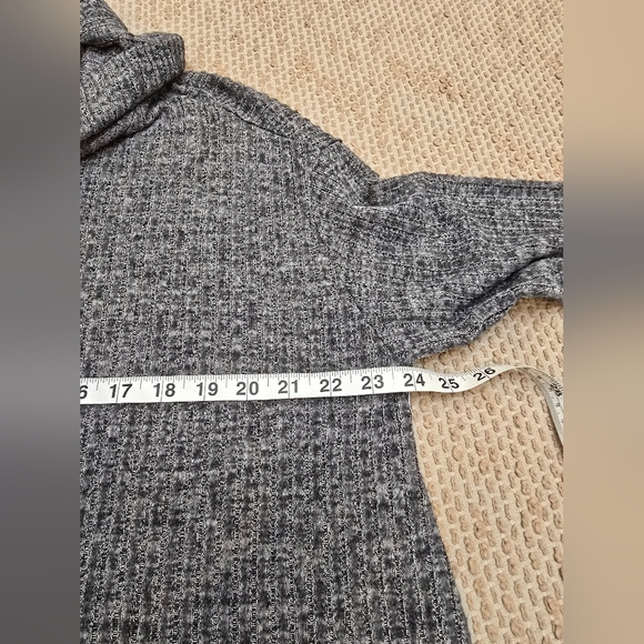 ANTHROPOLOGIE MAEVE OVERSIZED COWL NECK RIBBED KNIT SWEATER TOP GRAY Sz … - Picture 4 of 10